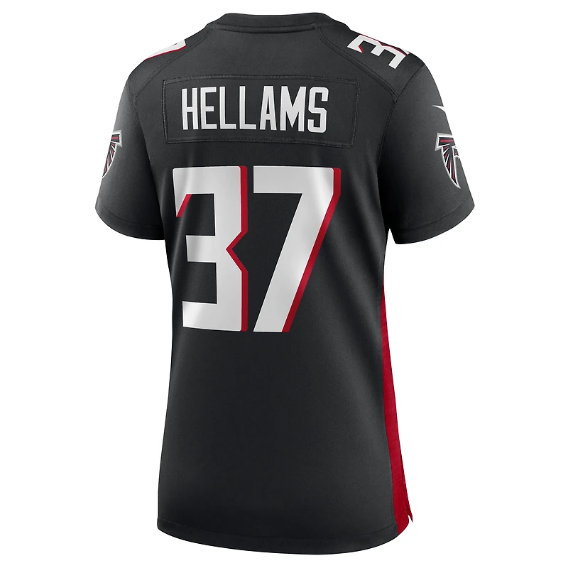 Maillot de match l'équipe des Falcons d'Atlanta Nike DeMarcco Hellams pour femme, noir