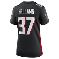 Maillot de match l'équipe des Falcons d'Atlanta Nike DeMarcco Hellams pour femme, noir