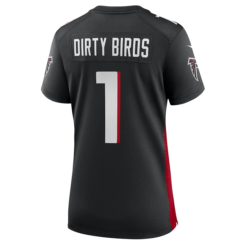 Maillot de match Atlanta Falcons Nike Dirty Birds pour femme Noir