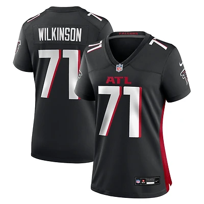 Maillot Nike Elijah Wilkinson noir pour femme des Falcons d'Atlanta