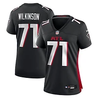 Maillot Nike Elijah Wilkinson noir pour femme des Falcons d'Atlanta