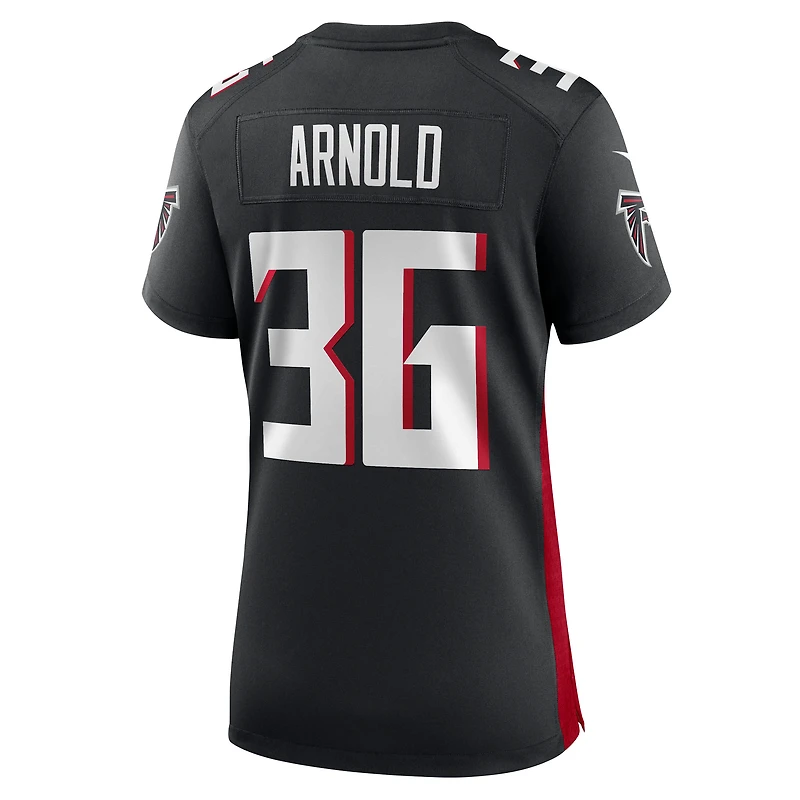 Women's Nike Grayland Arnold  Black Atlanta Falcons Team Game Jersey