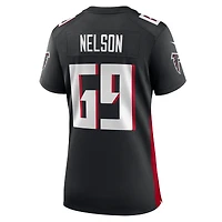 Maillot Nike Jack Nelson noir pour femme des Falcons d'Atlanta