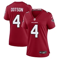 Women's Nike Jahan Dotson  Red Atlanta Falcons Team Game Jersey