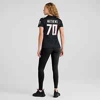 Maillot de match Nike Jake Matthews des Atlanta Falcons pour femme, noir