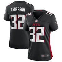 Maillot de joueur retraité Nike Jamal Anderson pour femme, noir, Atlanta Falcons Game