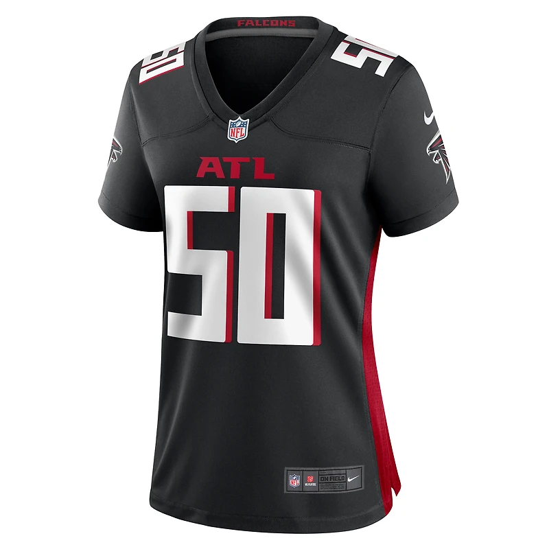 Maillot de match Nike James Smith-Williams noir pour femme des Falcons d'Atlanta