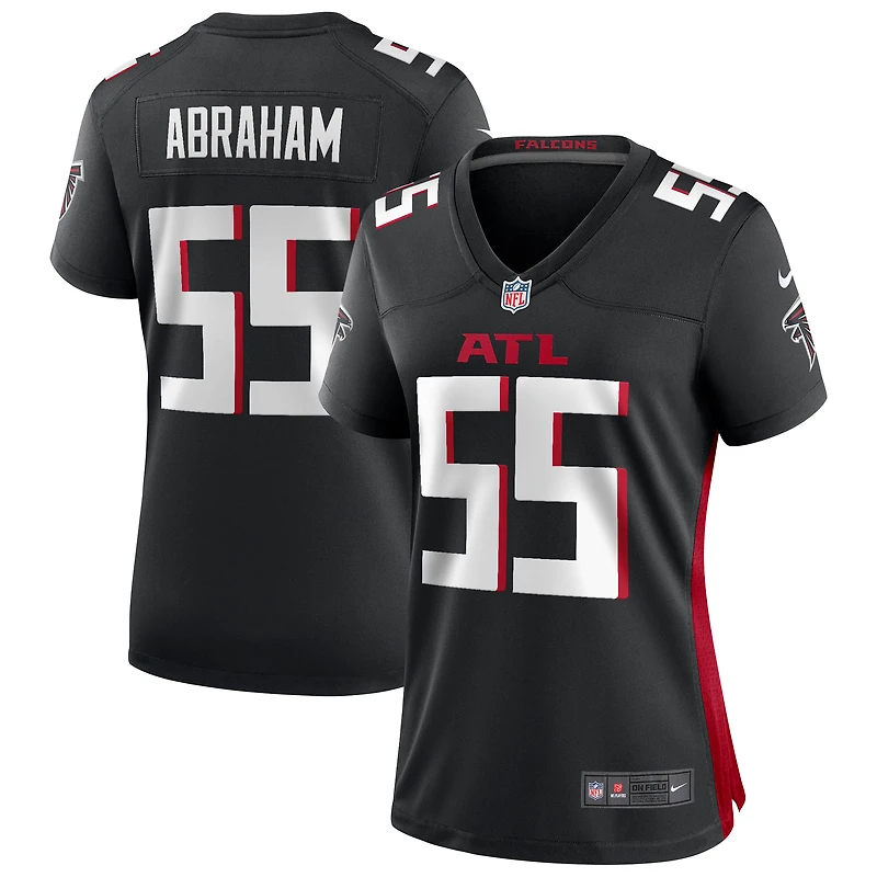 Maillot de joueur retraité du match des Falcons d'Atlanta Nike John Abraham noir pour femme