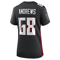 Maillot de joueur des Falcons d'Atlanta Nike Josh Andrews pour femme, noir