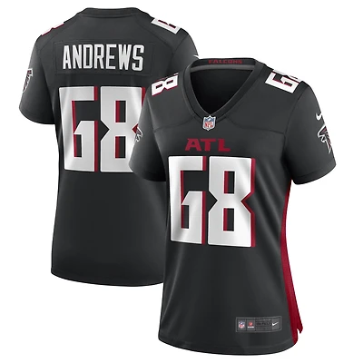 Maillot de joueur des Falcons d'Atlanta Nike Josh Andrews pour femme, noir