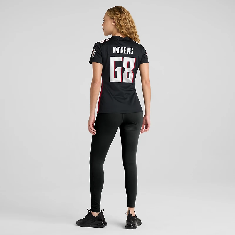 Women's Nike Josh Andrews Black Atlanta Falcons Game Player Jersey