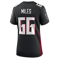 Maillot de match Nike Joshua Miles des Atlanta Falcons pour femme, noir