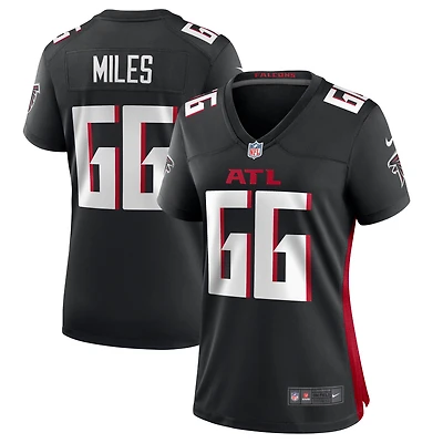 Maillot de match Nike Joshua Miles des Atlanta Falcons pour femme, noir