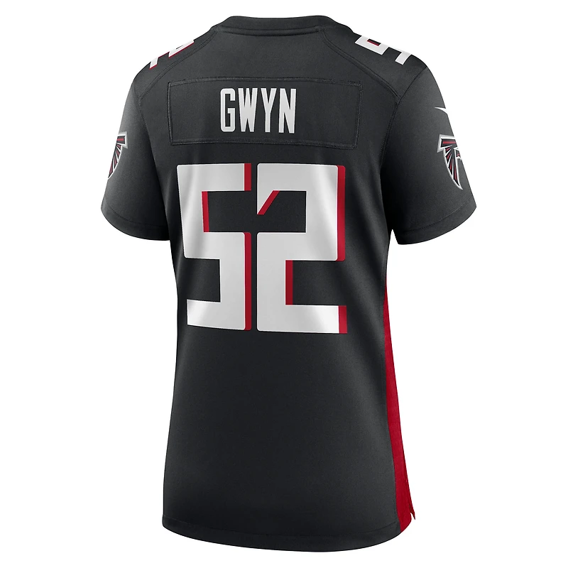 Maillot Nike Jovaughn Gwyn noir pour femme des Falcons d'Atlanta
