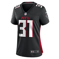 Maillot de match Nike Justin Simmons noir pour femme des Falcons d'Atlanta