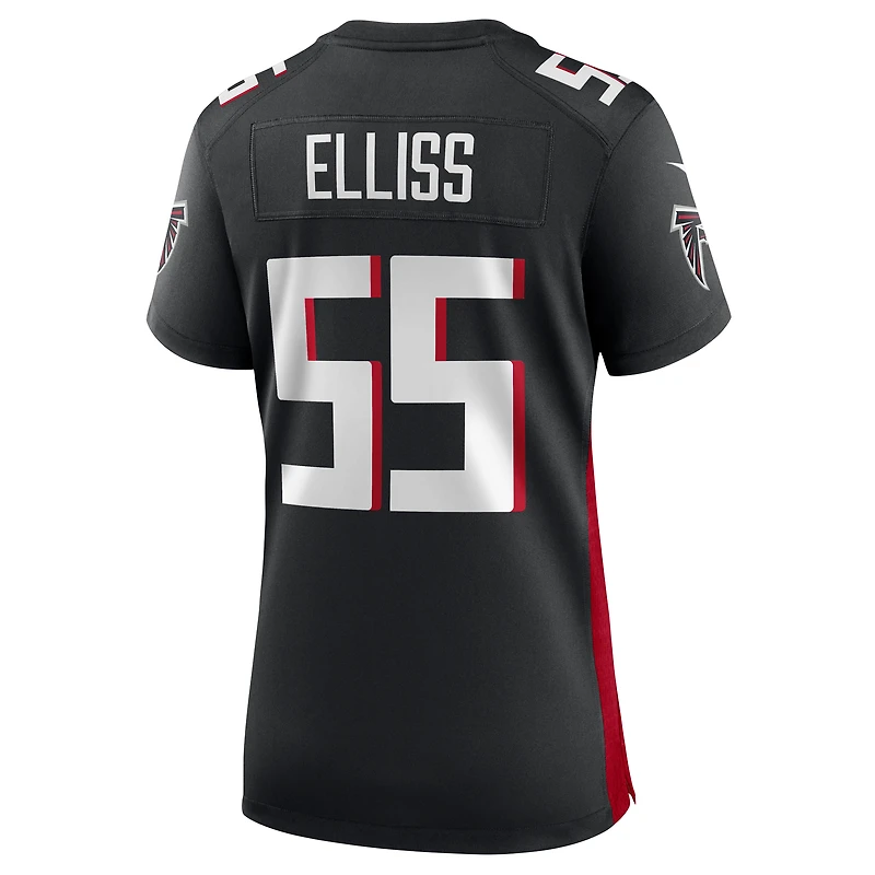 Maillot de joueur match Nike Kaden Elliss des Atlanta Falcons pour femme, noir