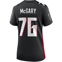 Maillot de match Nike Kaleb McGary noir pour femme des Falcons d'Atlanta