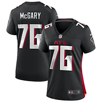Maillot de match Nike Kaleb McGary noir pour femme des Falcons d'Atlanta
