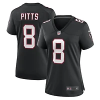 Maillot de match Nike Kyle Pitts des Atlanta Falcons pour femme, noir