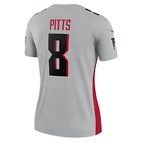 Haut de performance Nike Kyle Pitts gris Atlanta Falcons Inverted Legend Player pour femme