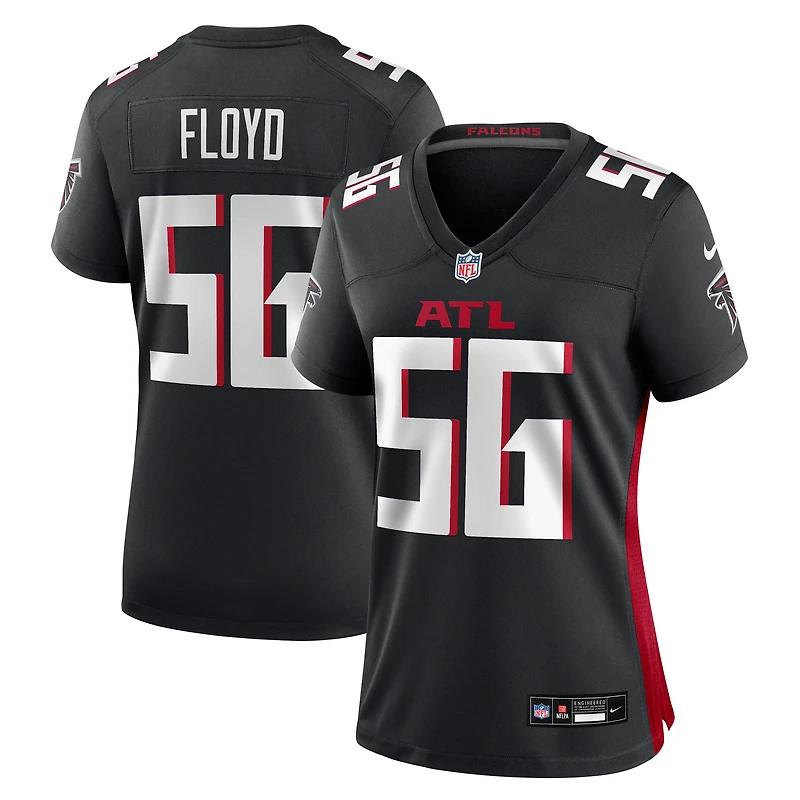 Maillot Nike Leonard Floyd noir pour femme des Falcons d'Atlanta