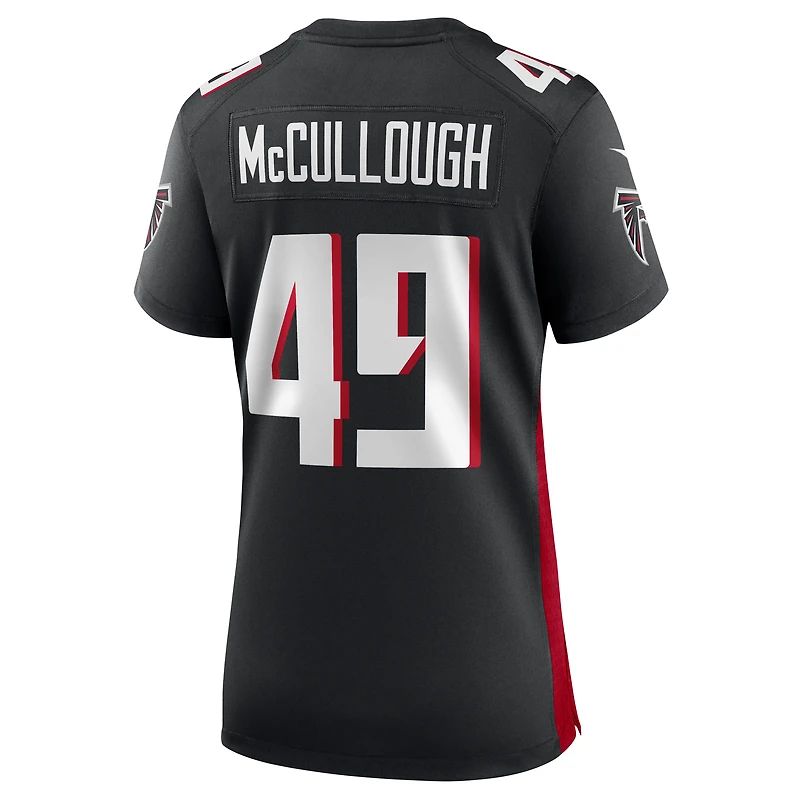 Maillot de match l'équipe des Falcons d'Atlanta Nike Liam McCullough pour femme, noir