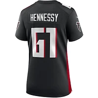 Maillot de match Atlanta Falcons Nike Matt Hennessy noir pour femme