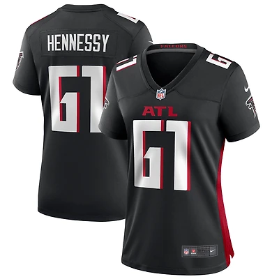 Maillot de match Atlanta Falcons Nike Matt Hennessy noir pour femme