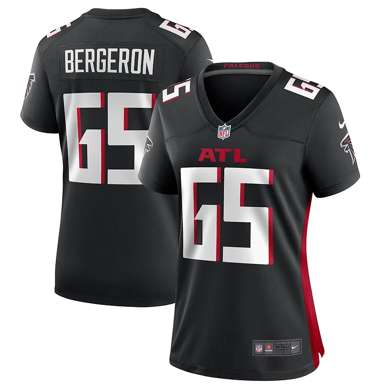 Women's Nike Matthew Bergeron Black Atlanta Falcons Team Game Jersey