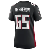 Maillot de match l'équipe Nike Matthew Bergeron des Atlanta Falcons pour femme, noir