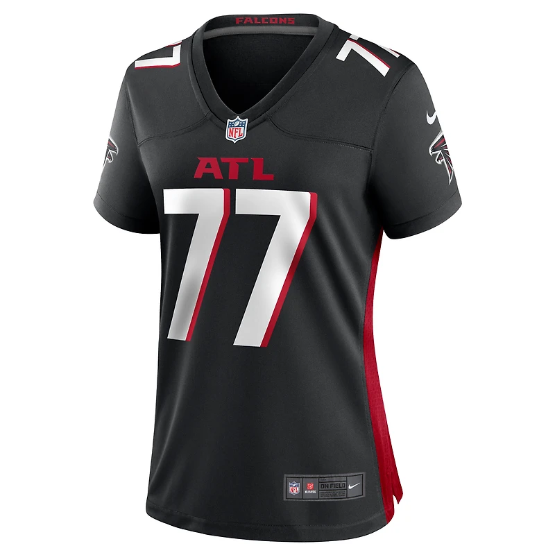 Maillot de match Nike Storm Norton des Atlanta Falcons pour femme, noir