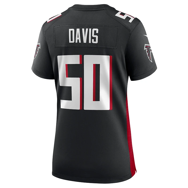 Women's Nike Tae Davis  Black Atlanta Falcons Team Game Jersey