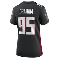 Maillot de match des Falcons d'Atlanta Nike Ta'Quon Graham noir pour femme