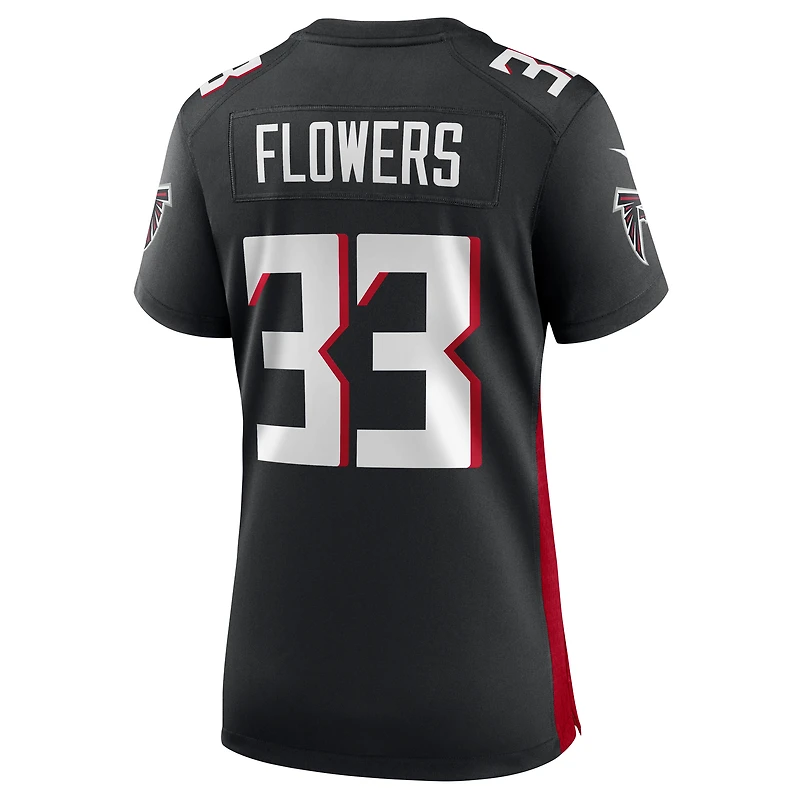 Maillot de match l'équipe des Atlanta Falcons Nike Tre Flowers noir pour femme