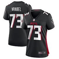 Maillot de match joueur des Atlanta Falcons Nike Tyler Vrabel noir pour femme