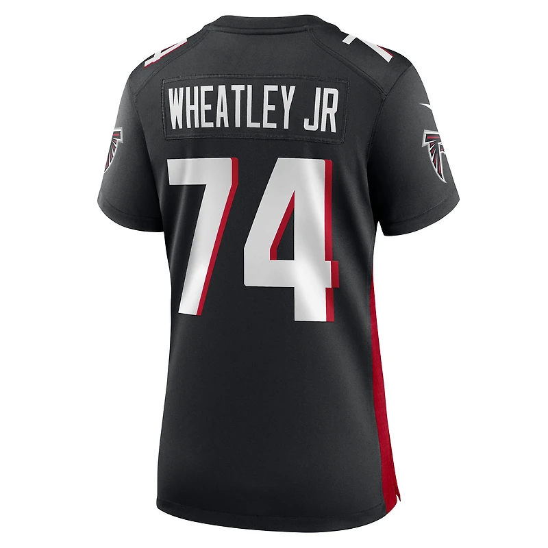 Maillot Nike Tyrone Wheatley Jr. pour femme, noir, des Falcons d'Atlanta