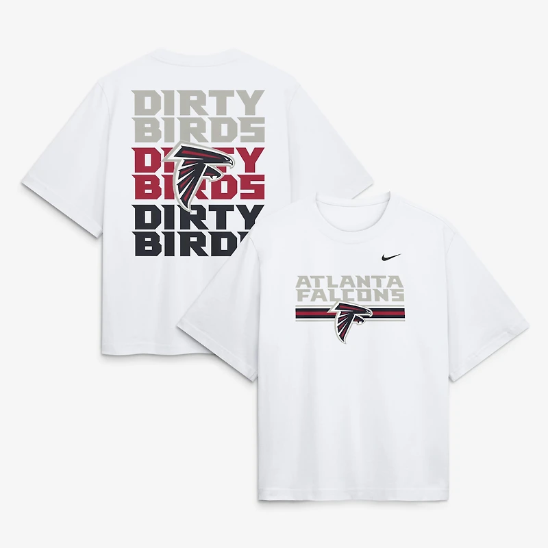 Women's Nike White Atlanta Falcons Redesign Boxy T-Shirt
