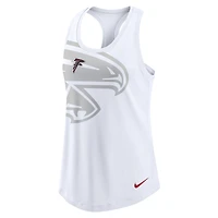 Women's Nike White Atlanta Falcons Tri-Blend Scoop Neck Racerback Tank Top