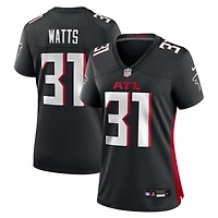 Maillot Nike Xavier Watts noir pour femme des Falcons d'Atlanta