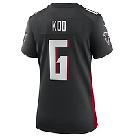 Maillot de match d'équipe des Falcons d'Atlanta Nike Younghoe Koo pour femme, noir