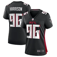 Maillot de match l'équipe des Falcons d'Atlanta Nike Zach Harrison pour femme, noir