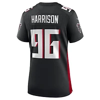Maillot de match l'équipe des Falcons d'Atlanta Nike Zach Harrison pour femme, noir