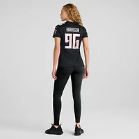 Maillot de match l'équipe des Falcons d'Atlanta Nike Zach Harrison pour femme, noir