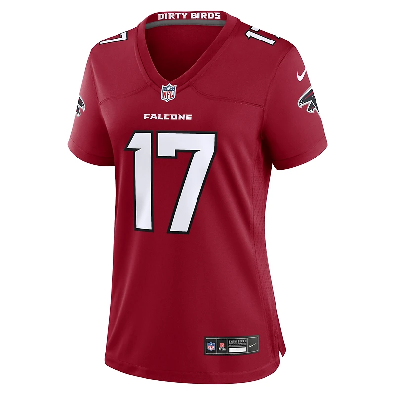 Maillot de match Nike Zachariah Branch rouge des Falcons d'Atlanta pour femmes