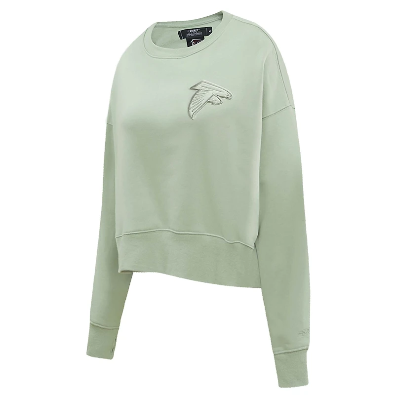 Women's Pro Standard  Light Green Atlanta Falcons Neutral Pullover Sweatshirt