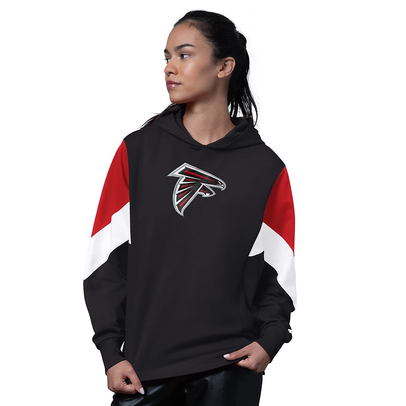 Sweat à capuche noir pour femme des Atlanta Falcons Scrimmage