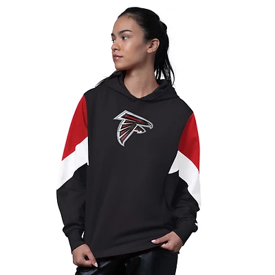 Sweat à capuche noir pour femme des Atlanta Falcons Scrimmage