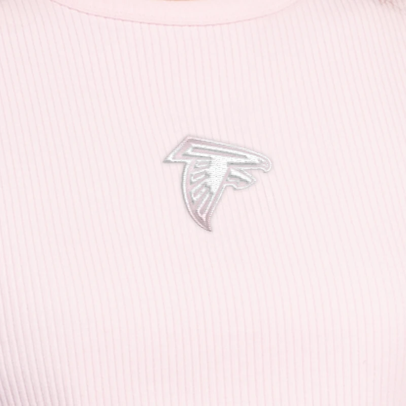 Débardeur court Starter rose pastel pour femme, Atlanta Falcons, collection voyage pastels