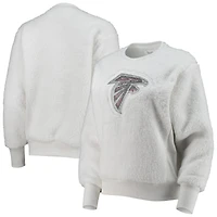 Sweat-shirt à enfiler pour femme Touch Atlanta Falcons Milestone Tracker blanc