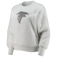 Sweat-shirt à enfiler pour femme Touch Atlanta Falcons Milestone Tracker blanc